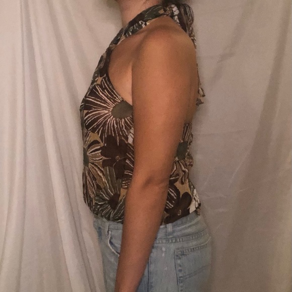 Y2K Rampage Floral Halter Top - Picture 2 of 4